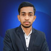Blue and White Simple Man LinkedIn Profile Picture